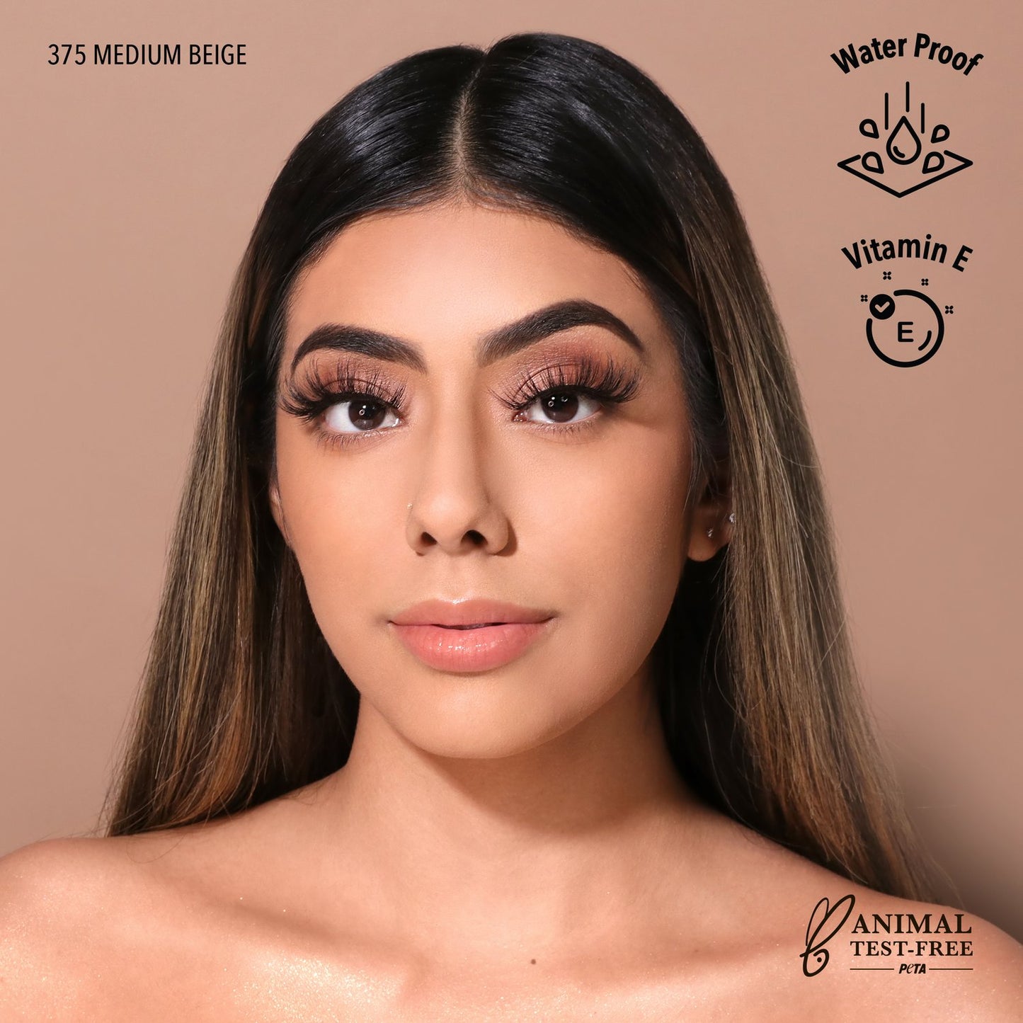 Moira - Foundation 375 Medium Beige