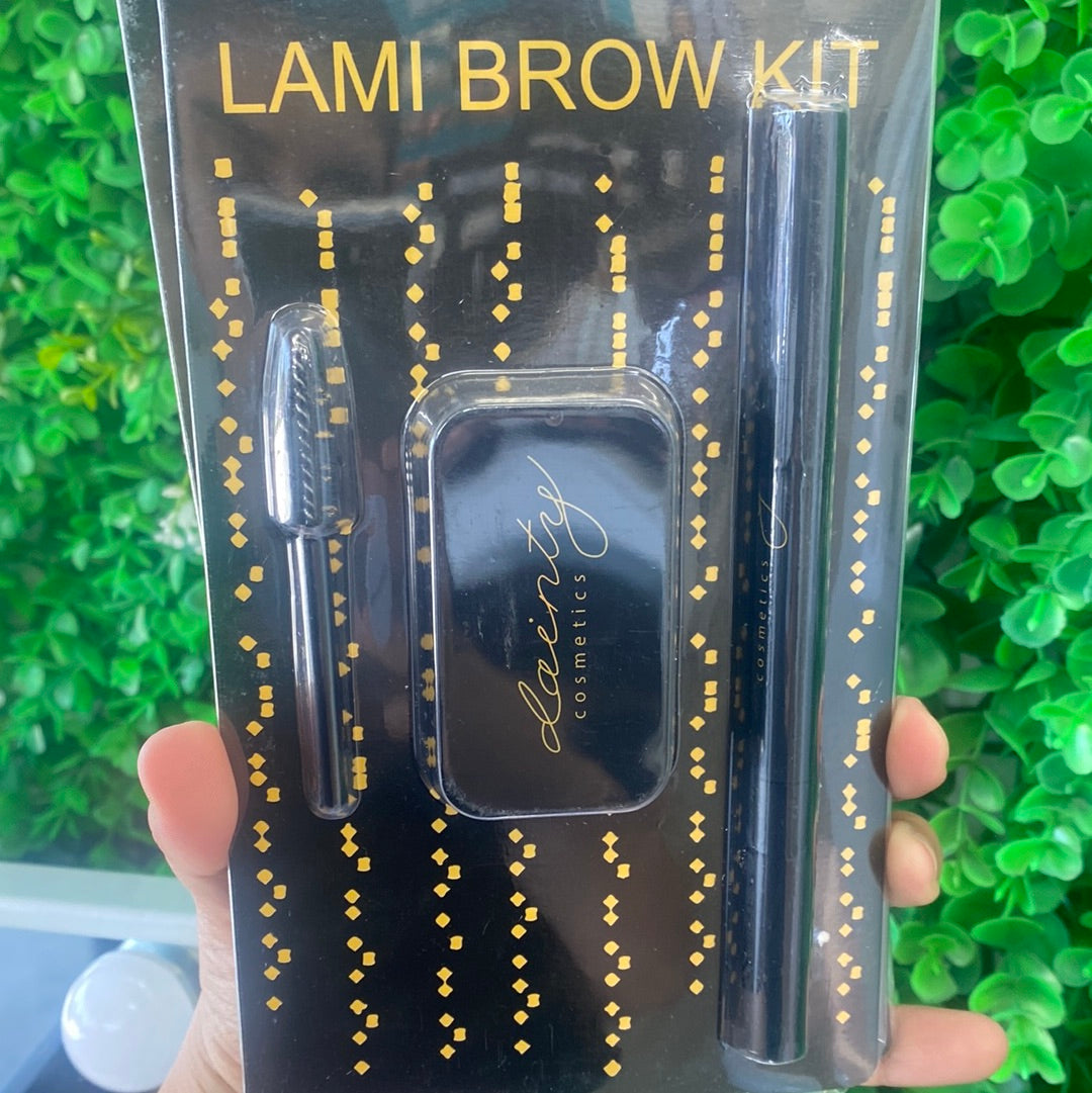 Dainty lami brow kit brown