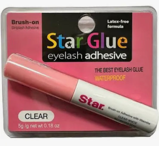 Star glue eyelash adhesive - clear brush on