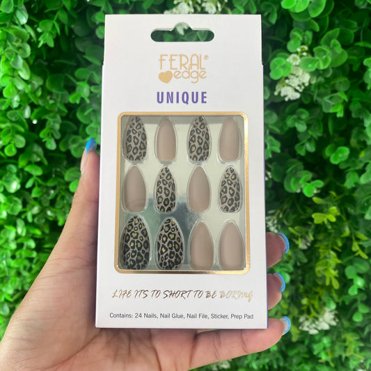 Feral Edge Nails- Cheetah Set